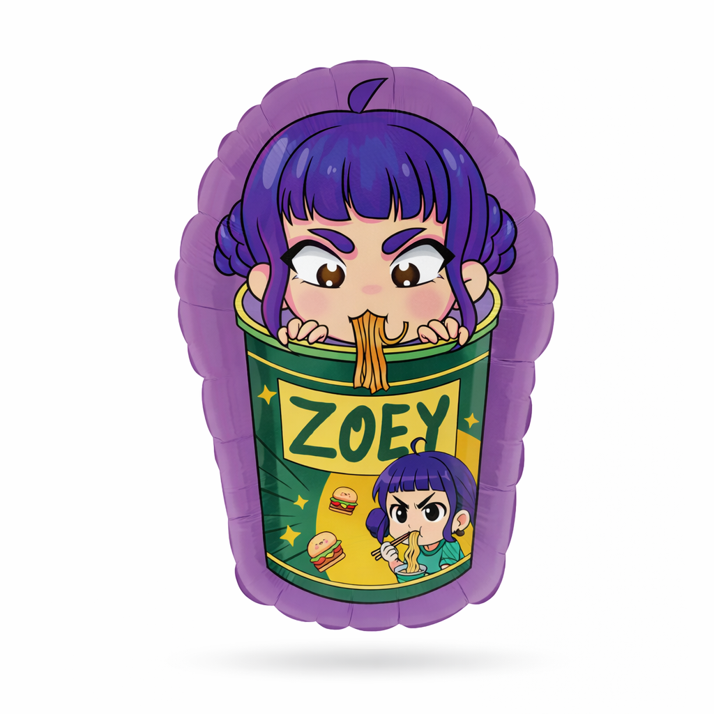33" Kpop Demon Hunters Huntrix Zoey Foil Balloon (Flat)